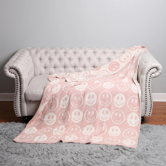 Pink Happy Comfy Luxe Blanket
