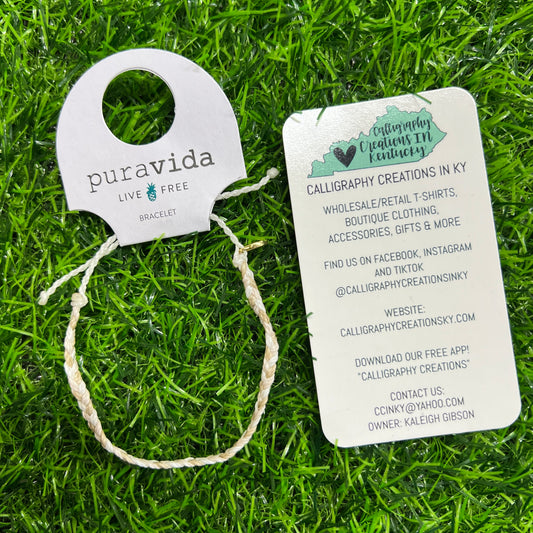 Leche | Pura Vida Mini Braided Bracelet