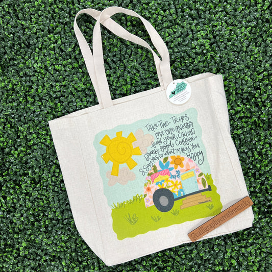 Say Yes to What Makes You HappyDoodles By Rebekah Tote