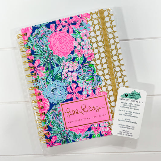 Oyster Bay Navy Always Be Blooming | Lilly Pulitzer 17 Month Large Agenda