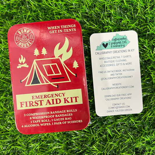 Red • Emergency First Aid Kit