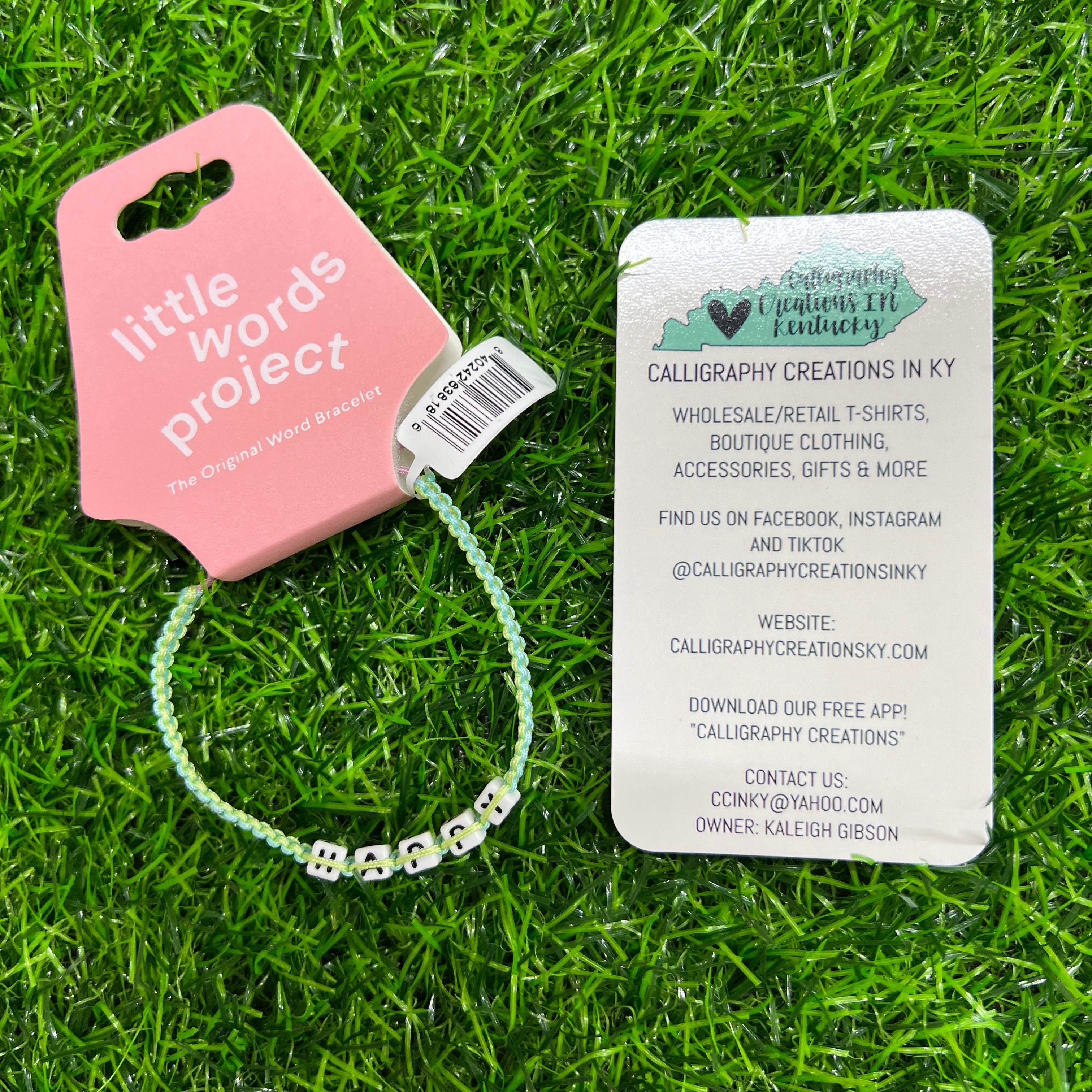 Happy / Little Words Project Woven Bracelet