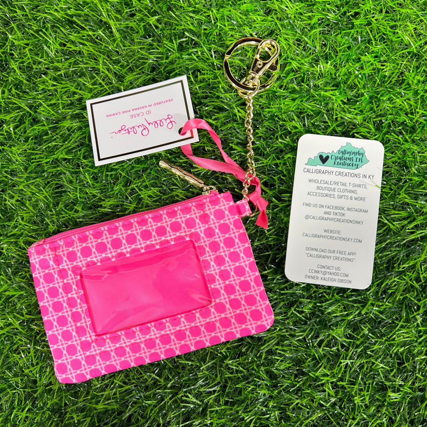 Havana Pink Caning Lilly Pulitzer ID Case