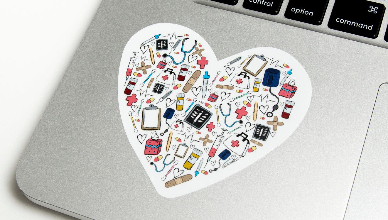 Healthcare Heart Sticker