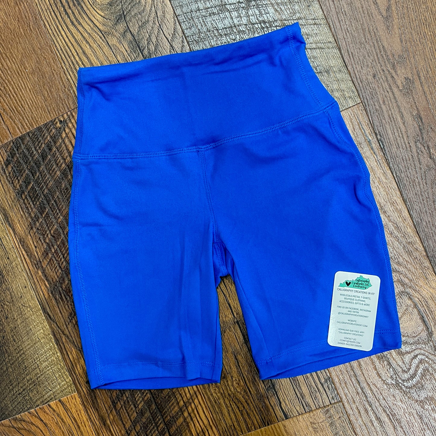 SMALL Ocean Blue Biker Shorts FINAL SALE