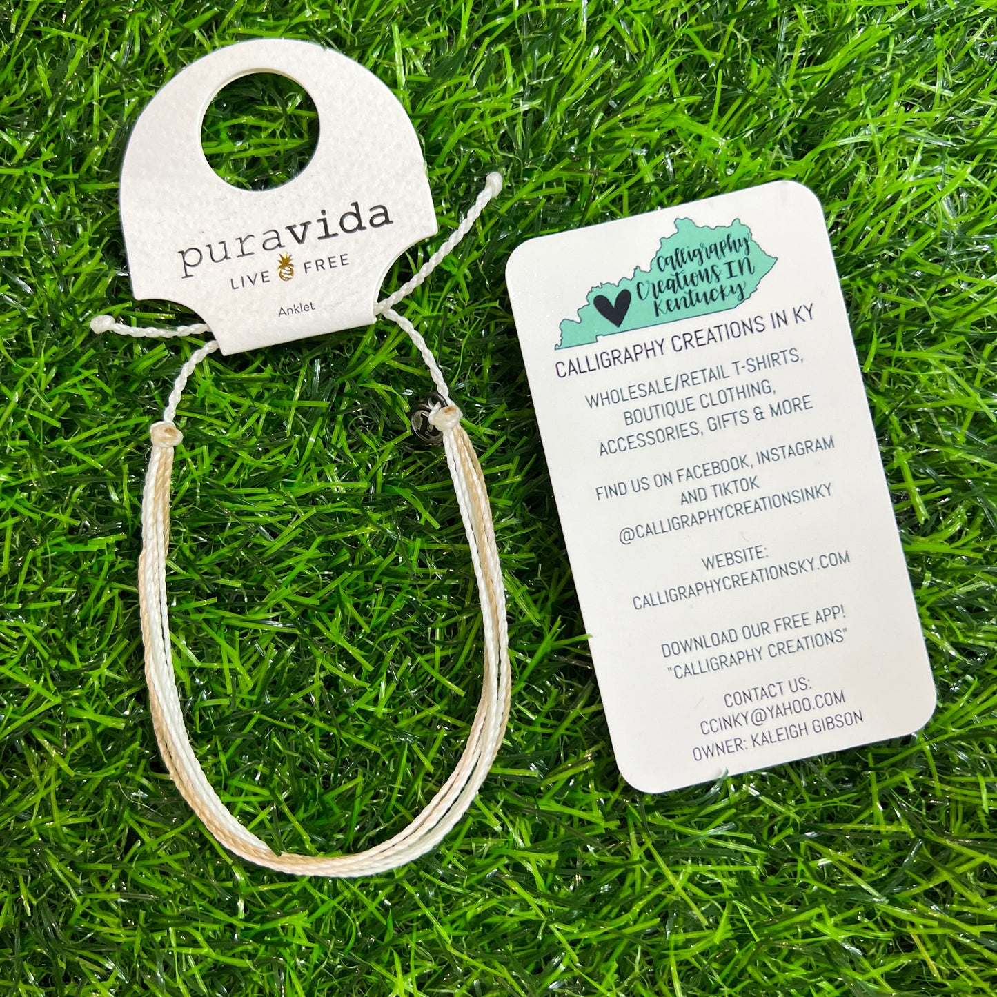 Original Pura Vida Anklets-White Sands