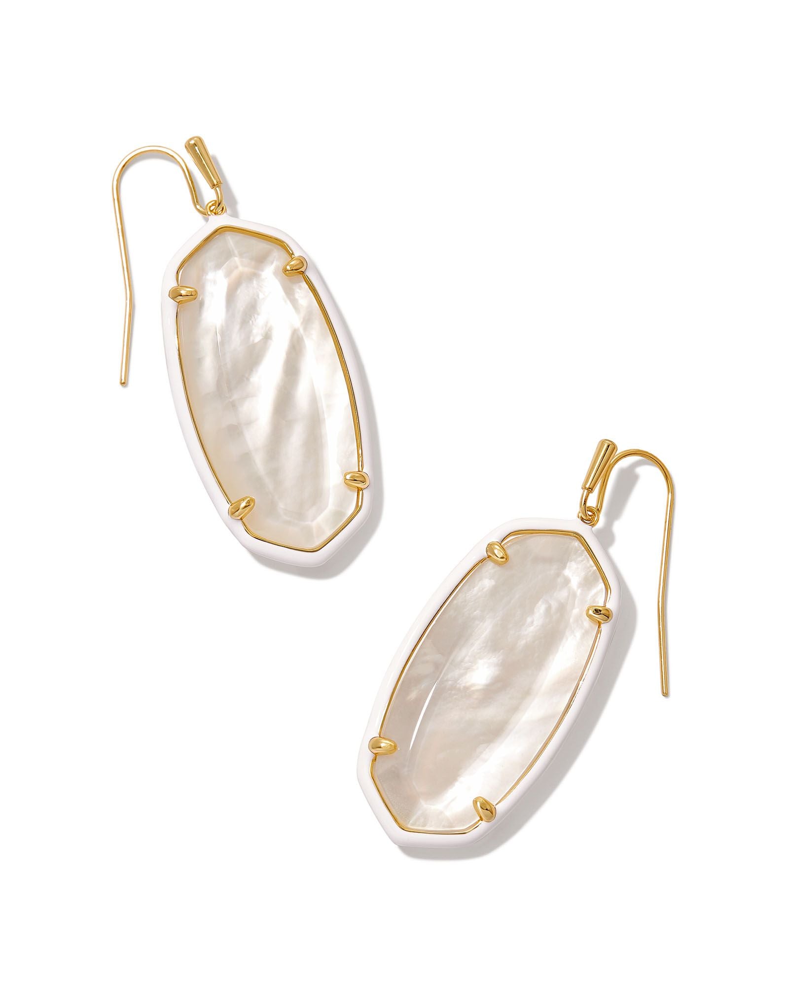 Kendra Scott Elle Drop Earrings - Gold Ivory Mix