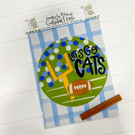 Let’s Go Cats Garden Flag