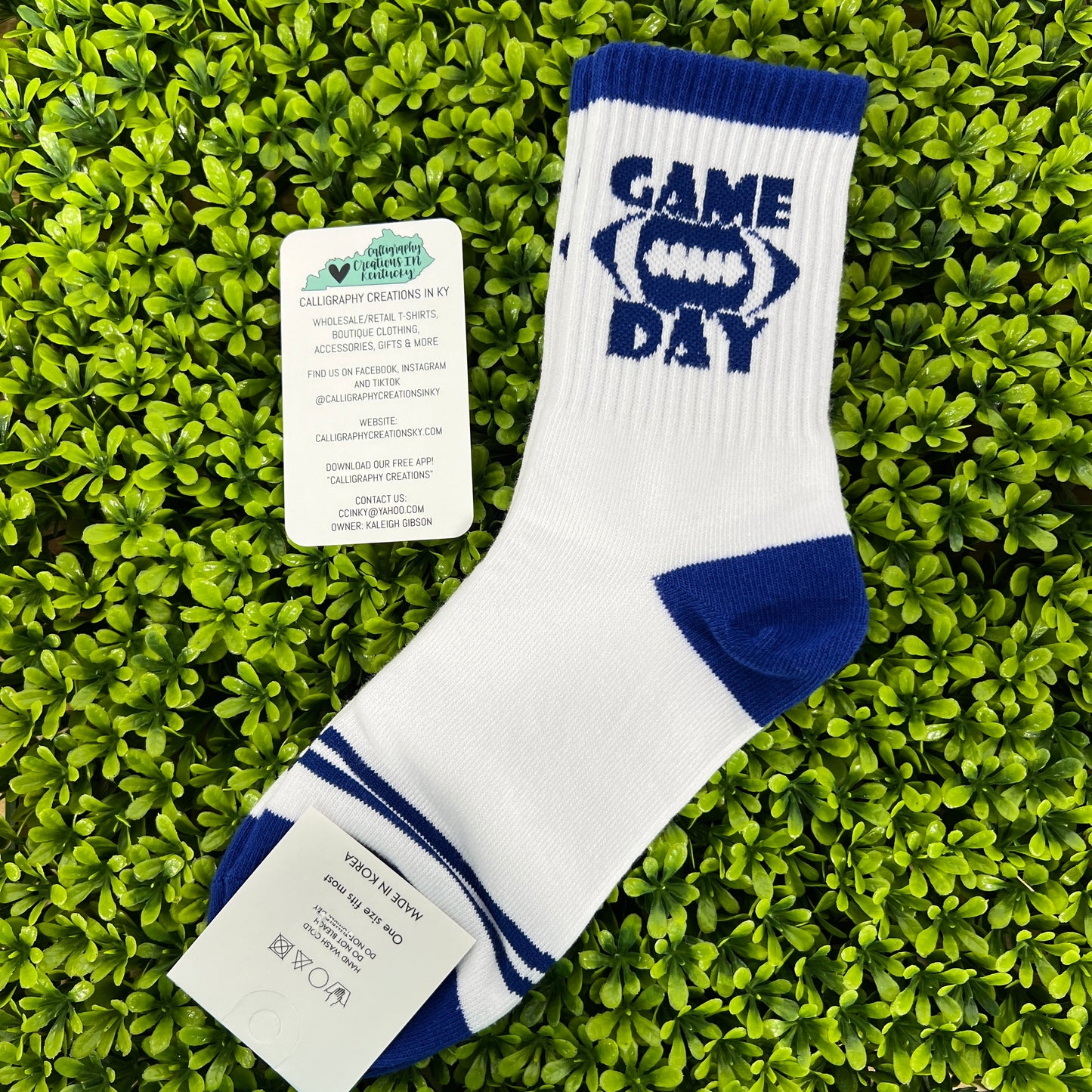Royal Game Day Football Socks