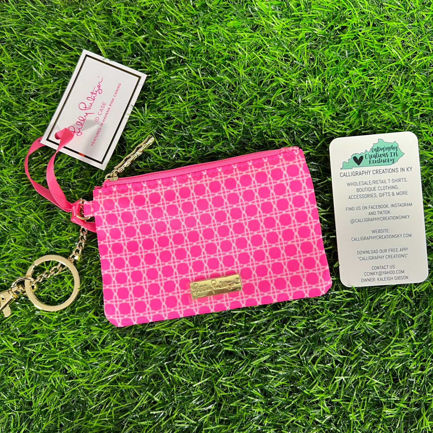 Havana Pink Caning Lilly Pulitzer ID Case
