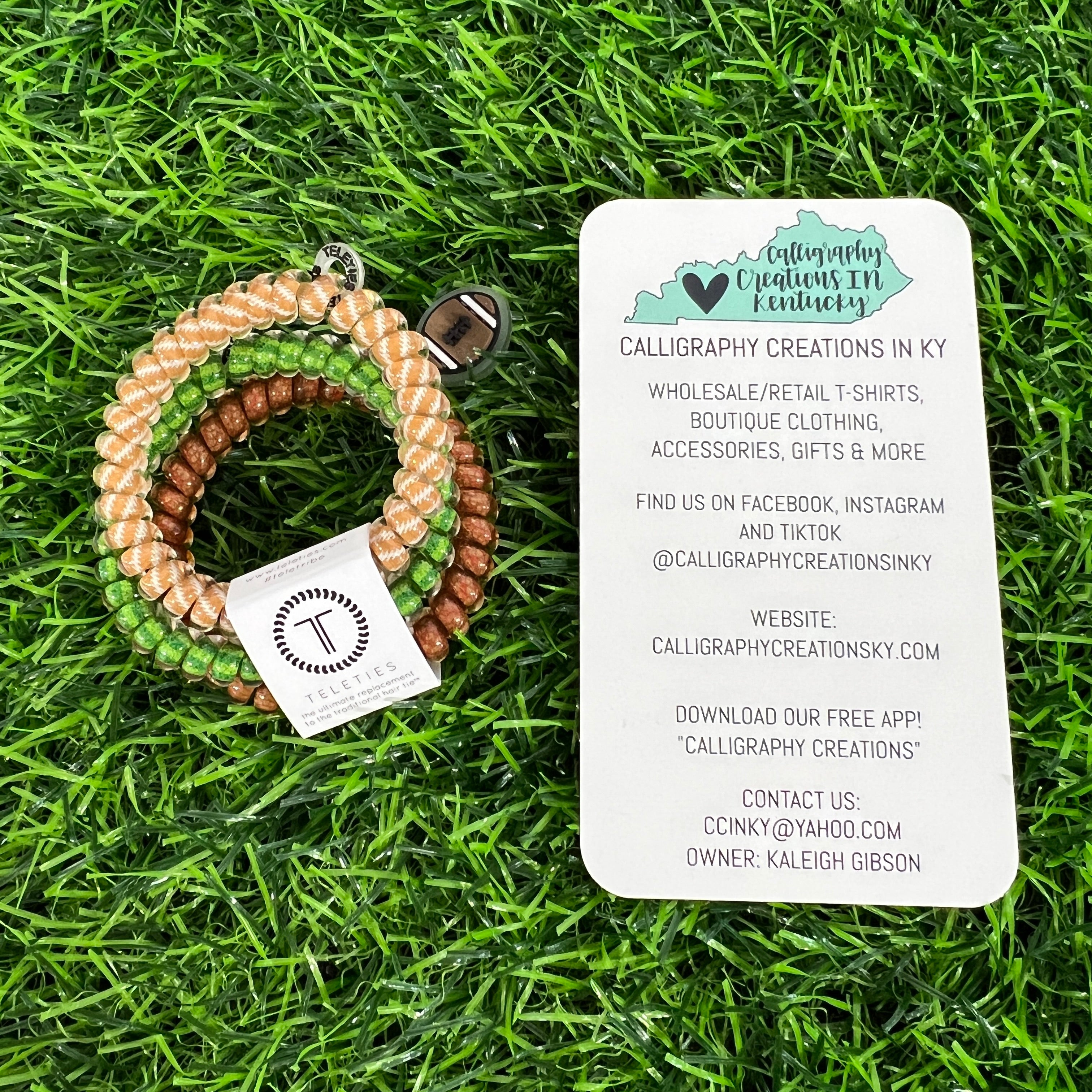 Football Small Teleties-3 pack