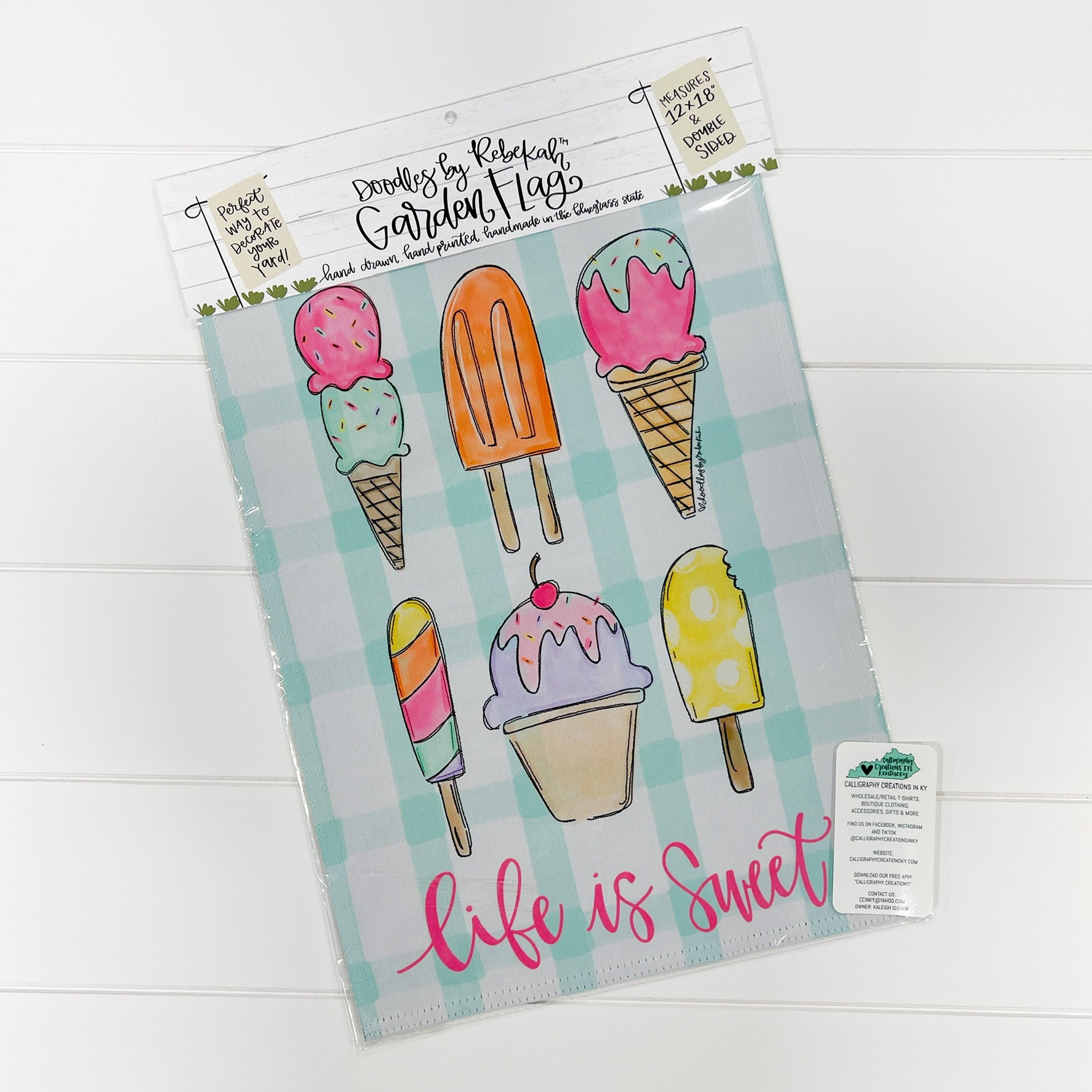 Life Is Sweet Garden Flag *FINAL SALE*