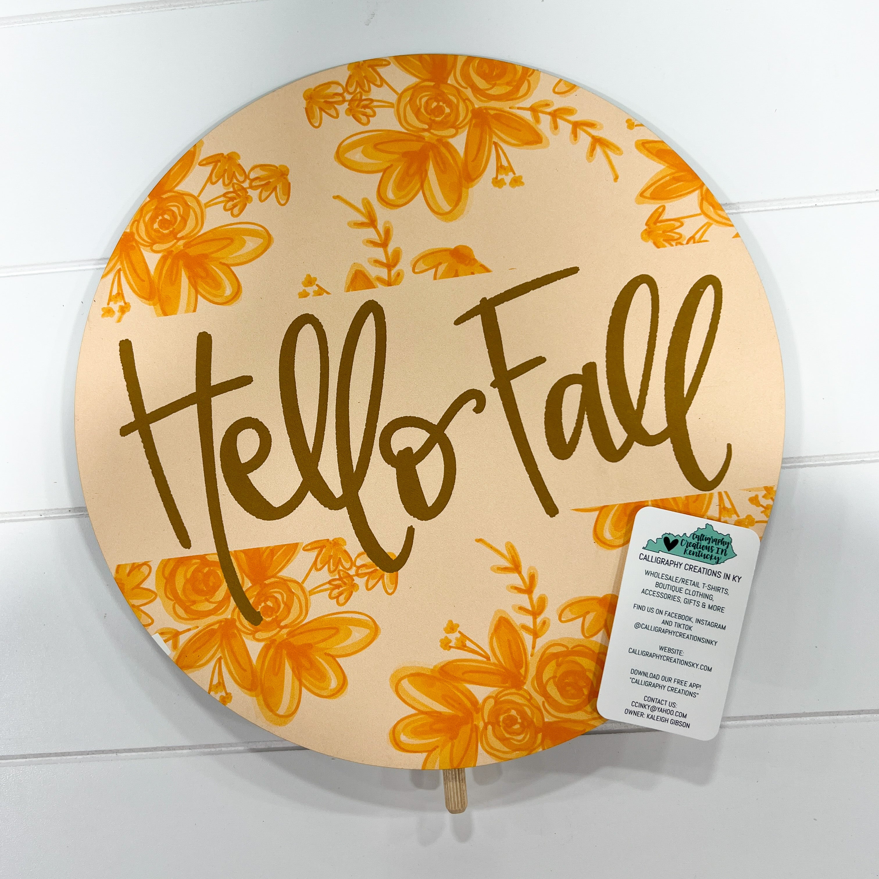 Hello Fall Orange Doodles By Rebekah Topper *FINAL SALE*