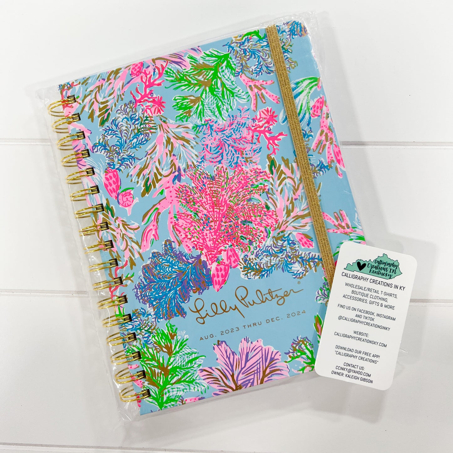Celestial Blue Cay To My Heart | Lilly Pulitzer 17 Month Large Agenda