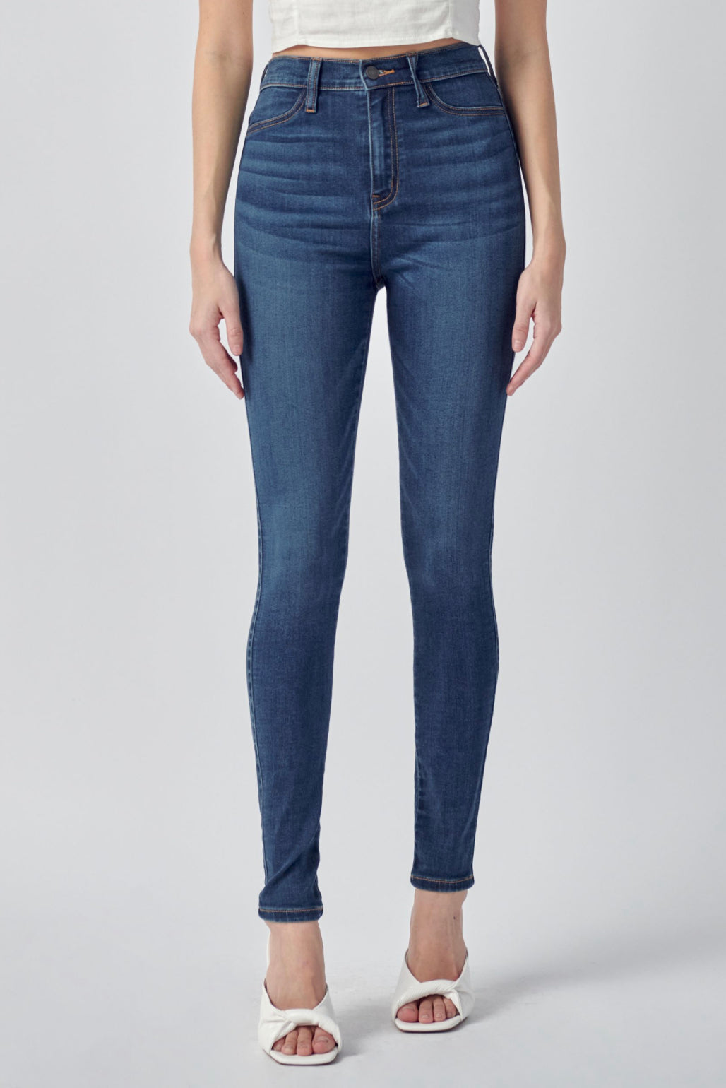 High Rise Ankle Skinny • Cello
