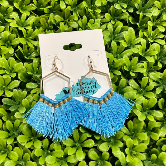 Aqua Trudy Earrings