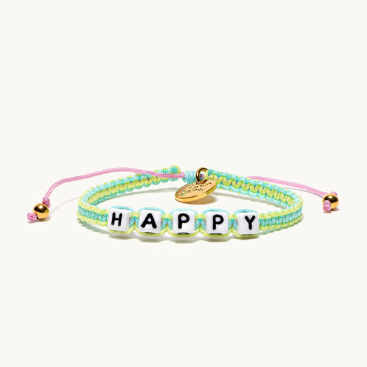 Happy / Little Words Project Woven Bracelet