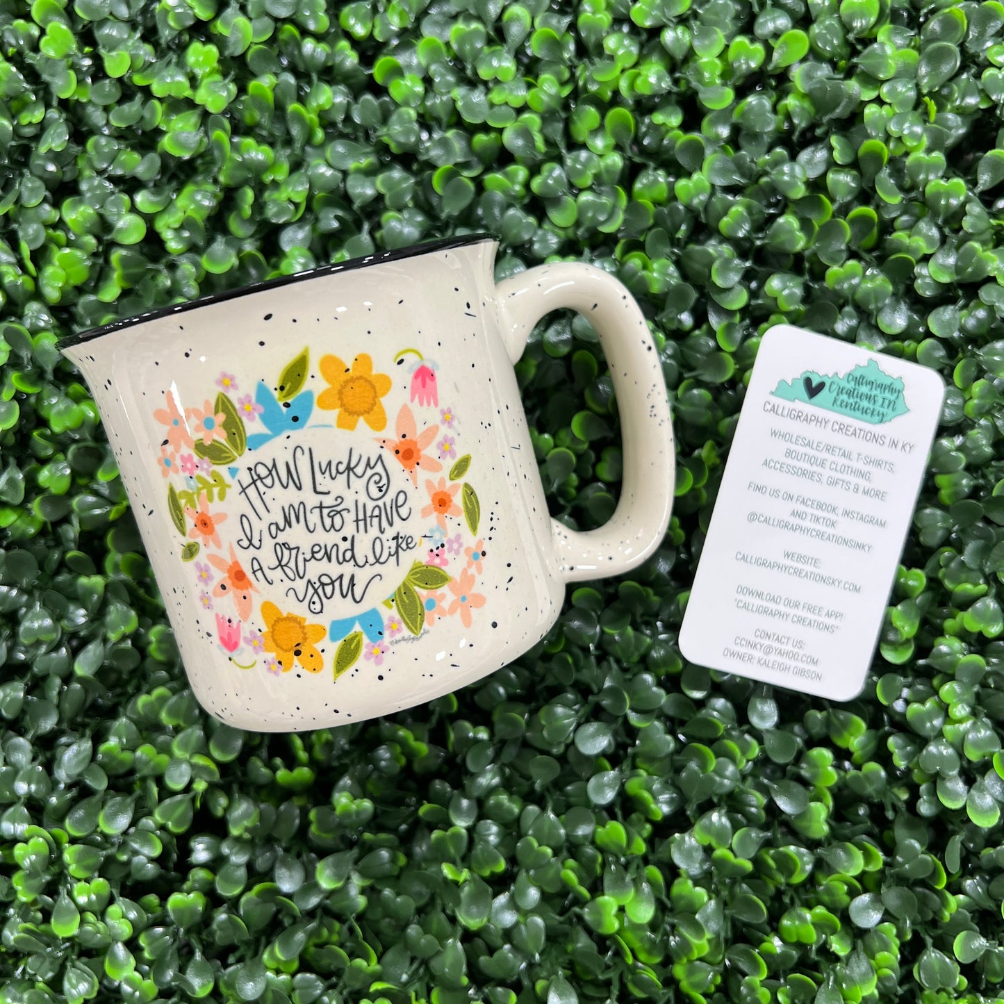 How Lucky to Have a Friend Like You Doodles By Rebekah Mug