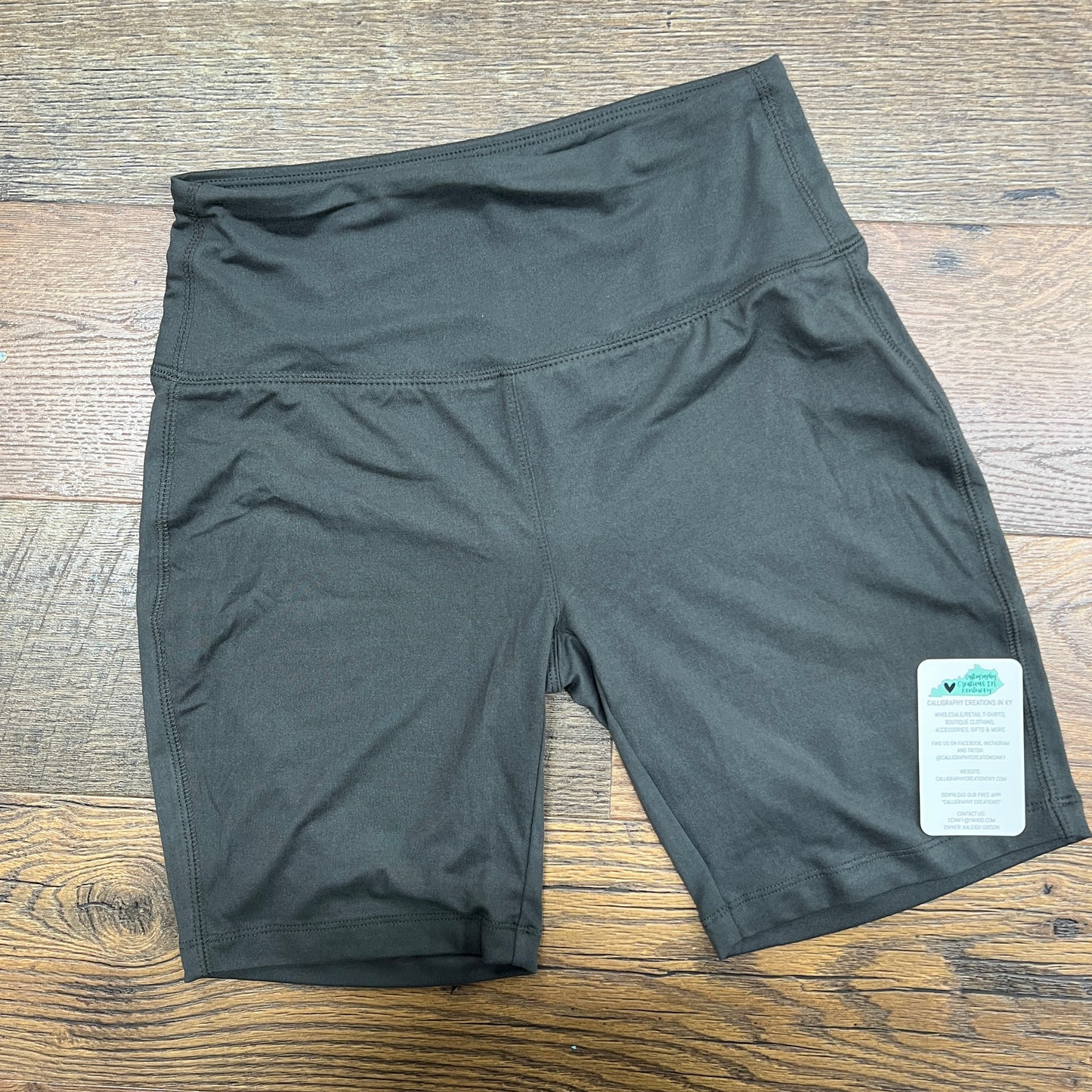 Ash Grey Biker Shorts