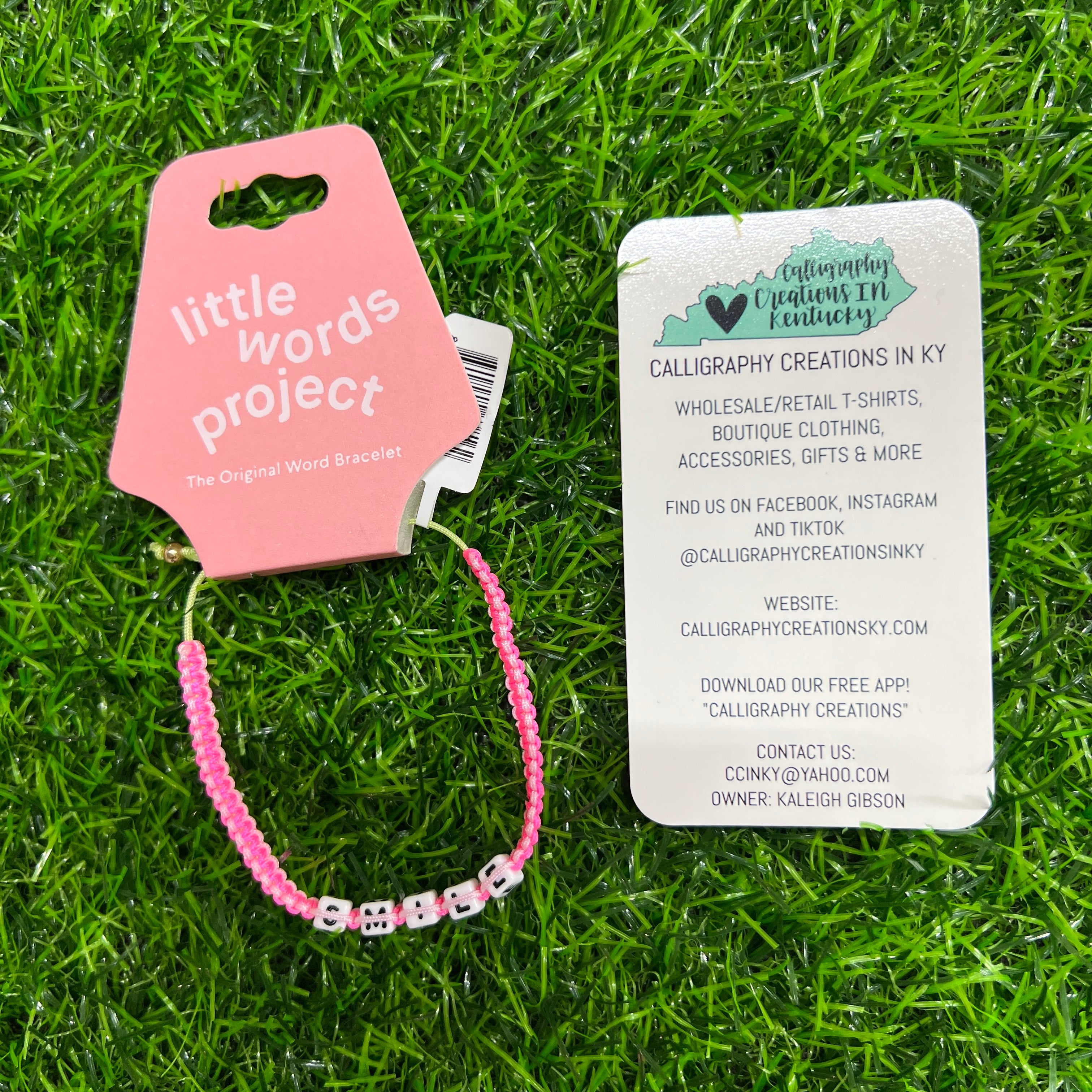 Smile / Little Words Project Woven Bracelet