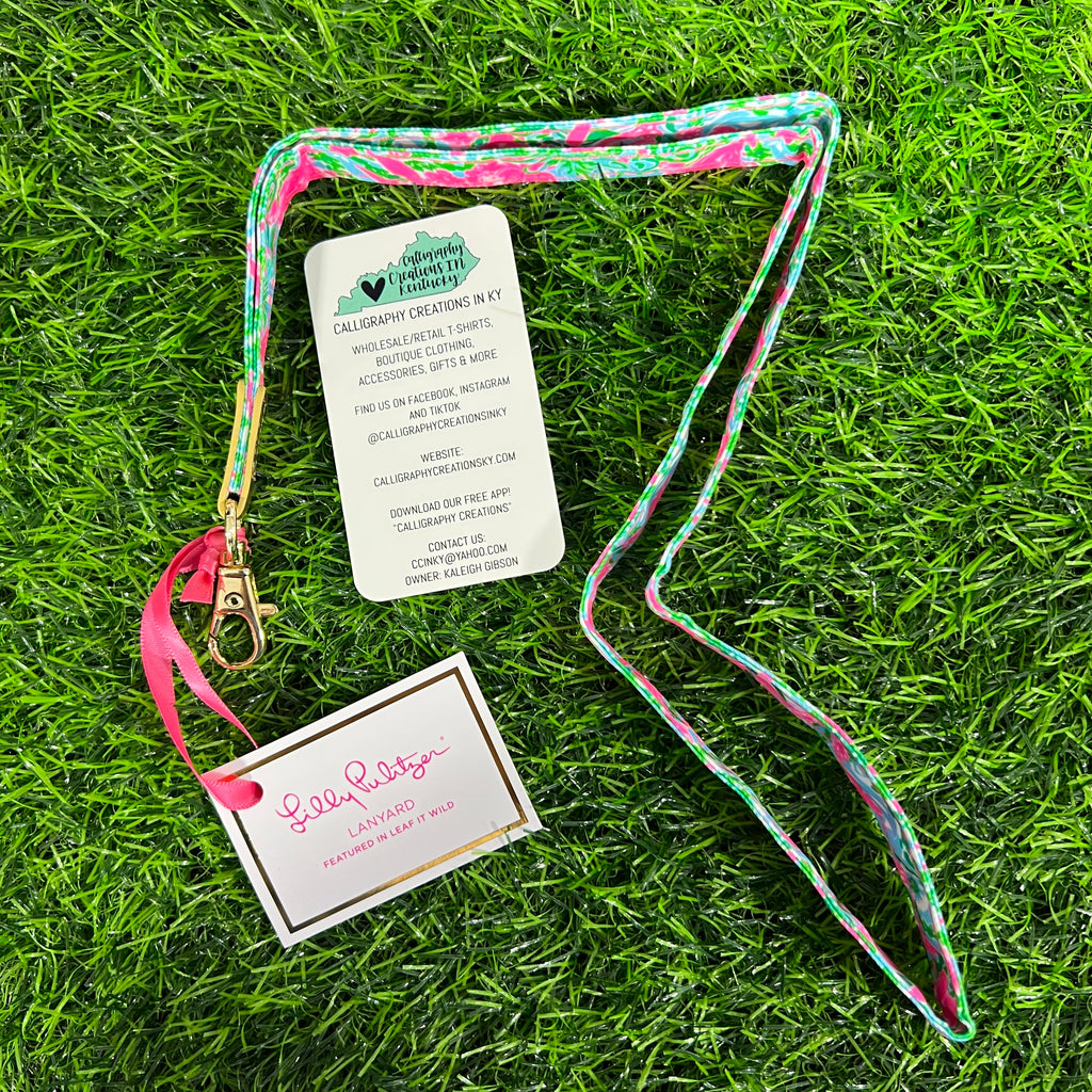 Leaf It Wild Lilly Pulitzer Lanyard