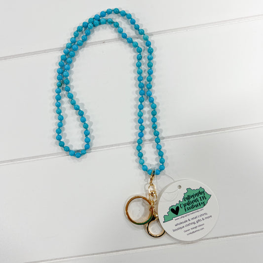 Turquoise Natural Stone Lanyard/Necklace