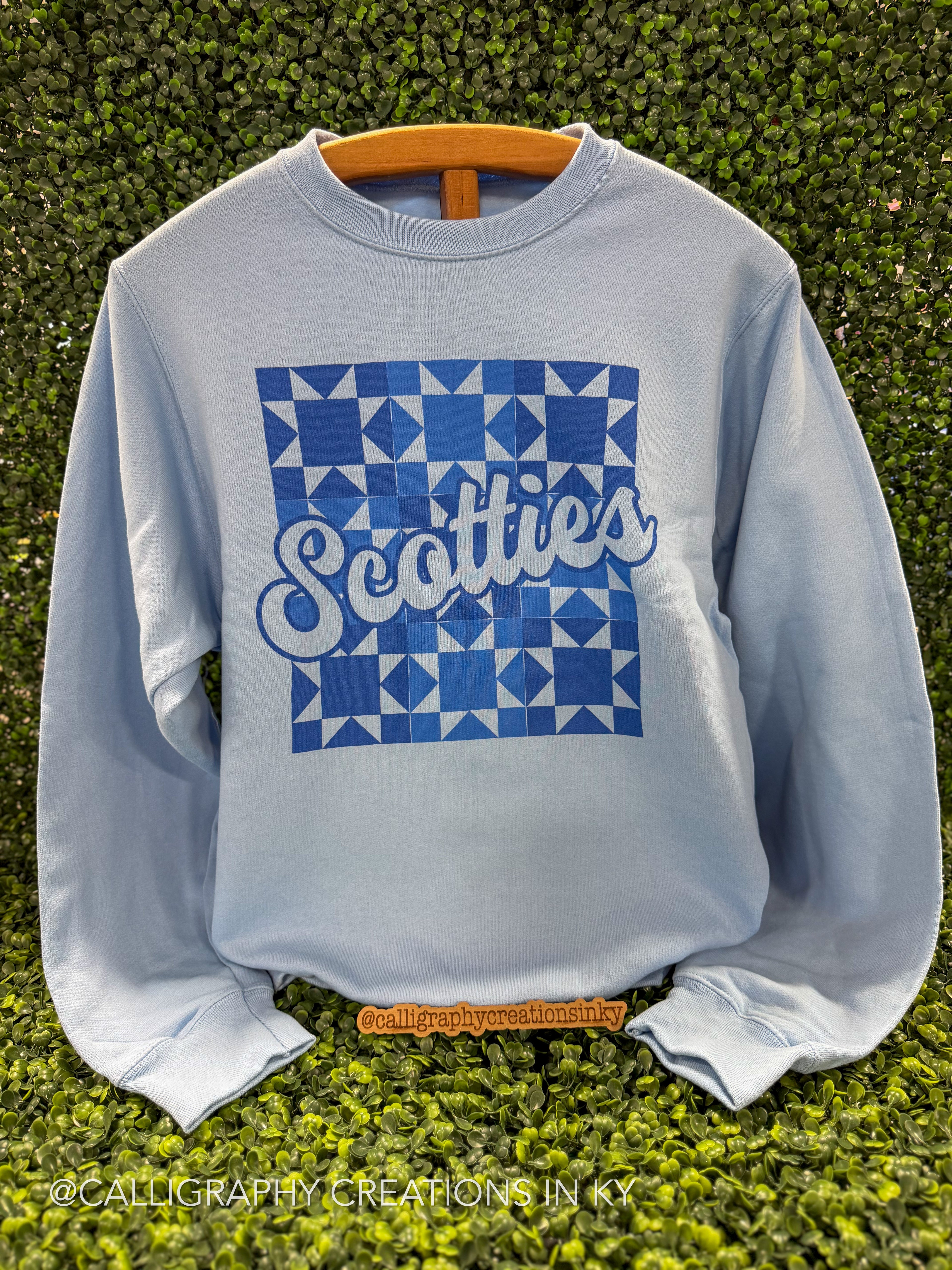 Scotties quilt sweatshirt 