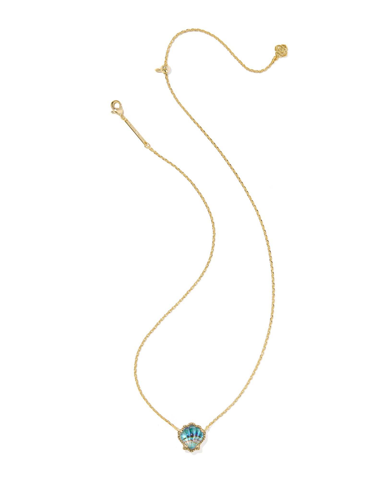 Kendra Scott Brynne Shell Pendant Necklace - Gold Abalone