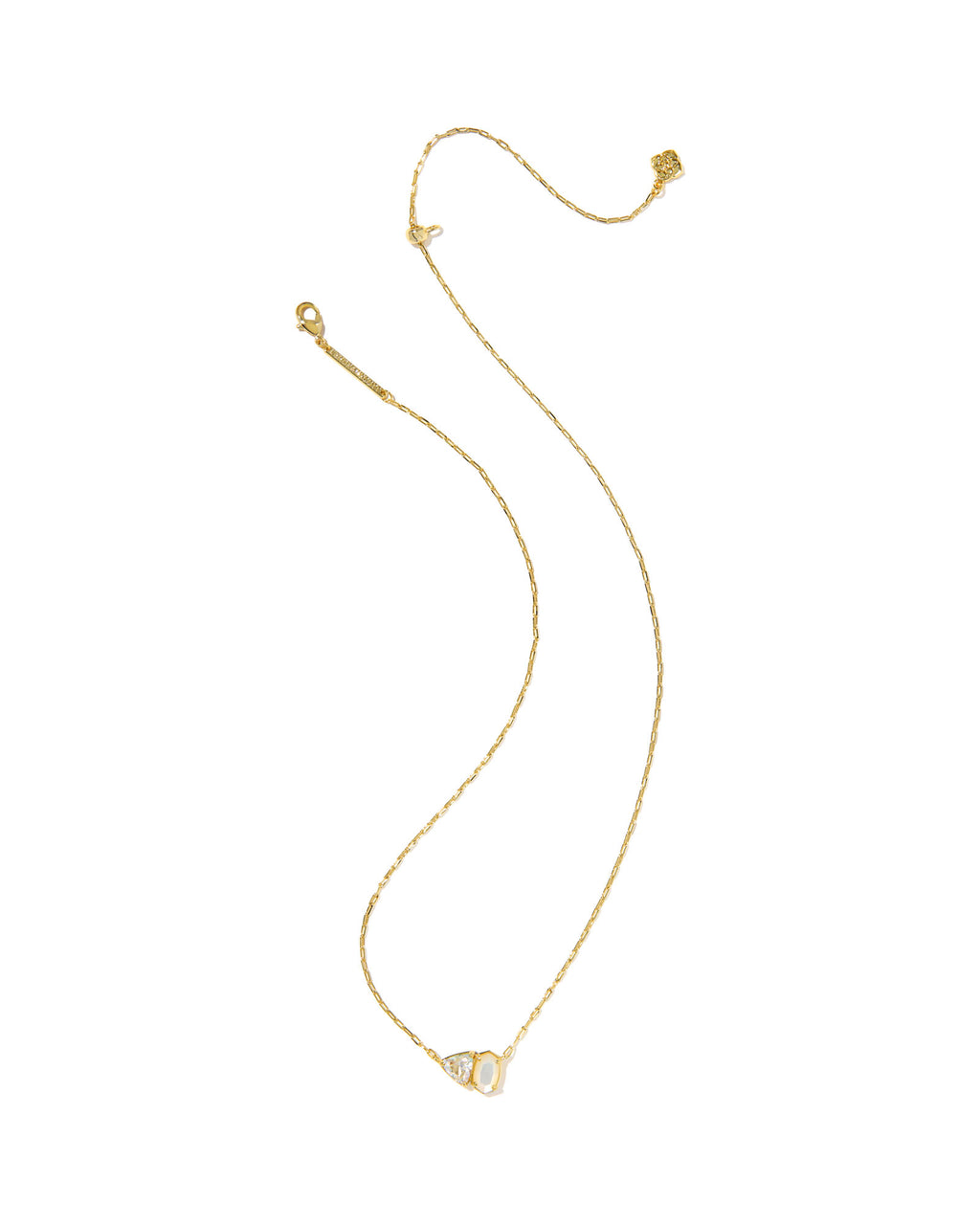 Kendra Scott Tatum Short Pendant Necklace - Gold Neutral Mix