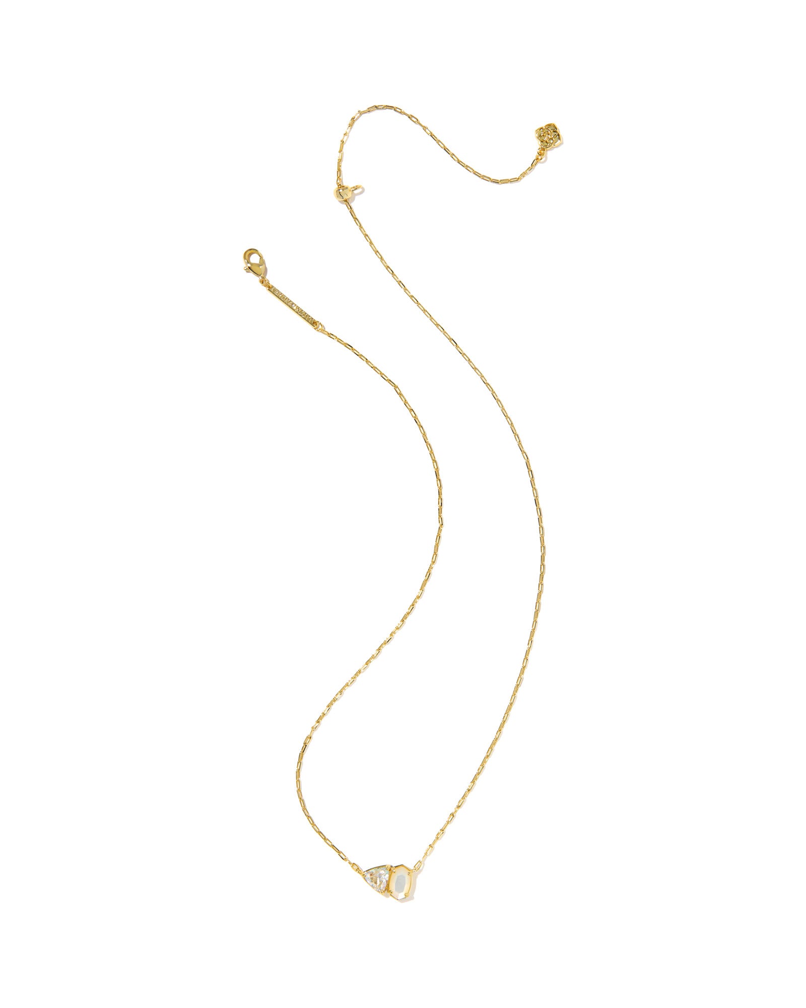 Kendra Scott Tatum Short Pendant Necklace - Gold Neutral Mix