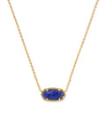 Kendra Scott Elisa Pendant Necklace - Gold Indigo Kyocera Opal