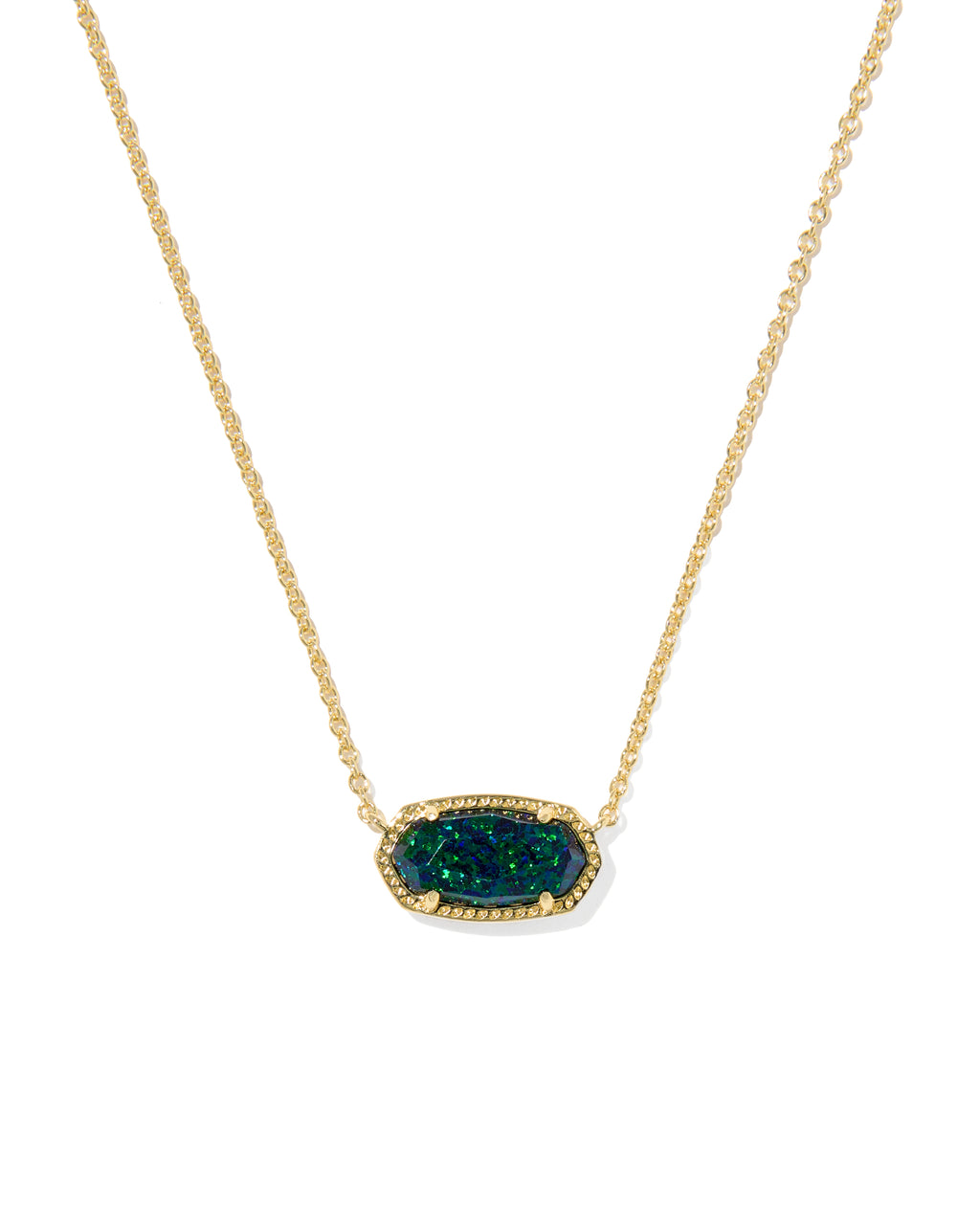 Kendra Scott Elisa Pendant Necklace - Gold Night Kyocera Opal