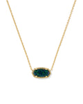 Kendra Scott Elisa Pendant Necklace - Gold Night Kyocera Opal