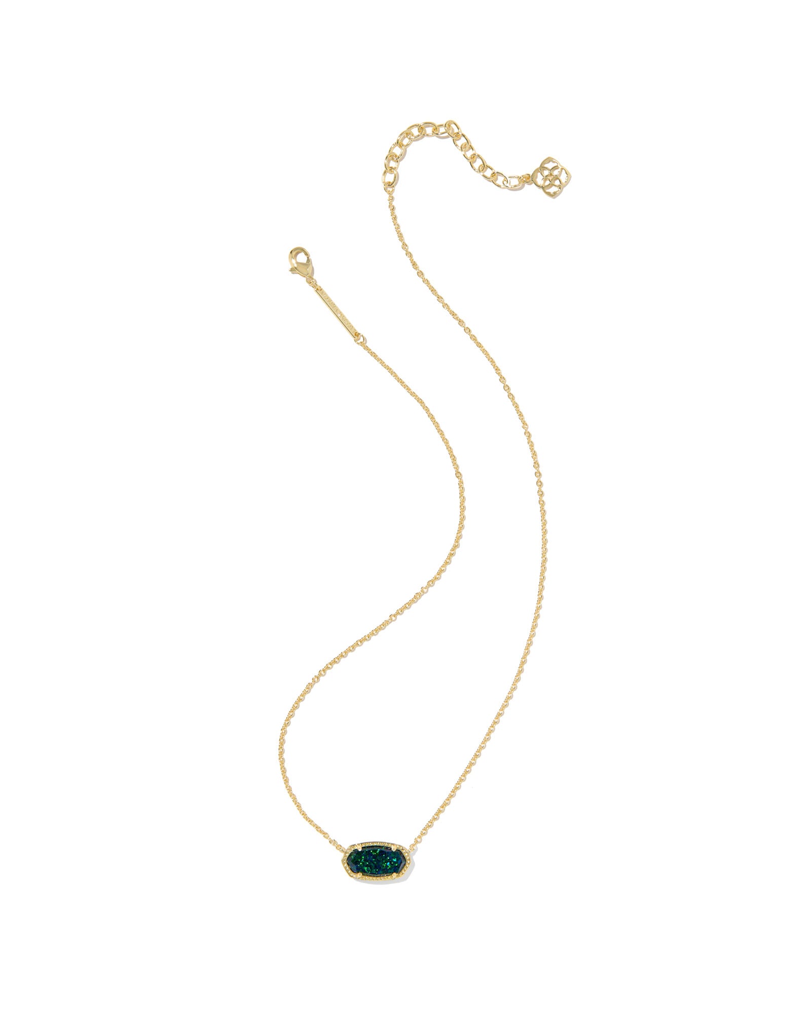Kendra Scott Elisa Pendant Necklace - Gold Night Kyocera Opal