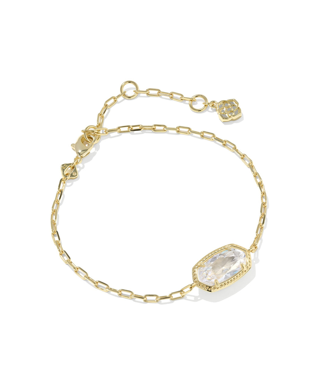 Kendra Scott Elaina Luxe Chain Bracelet - Gold White CZ