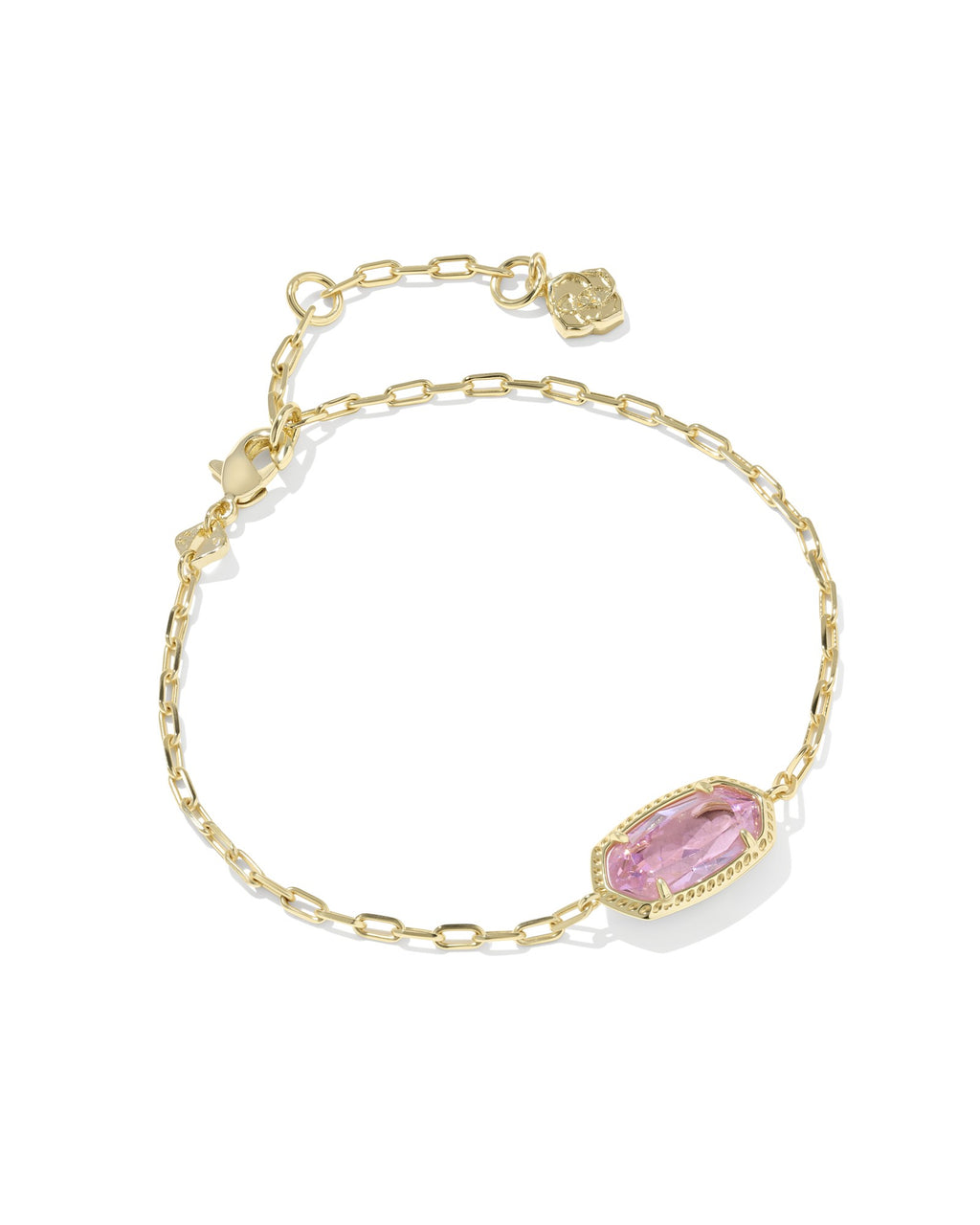 Kendra Scott Elaina Luxe Chain Bracelet - Gold Light Pink CZ