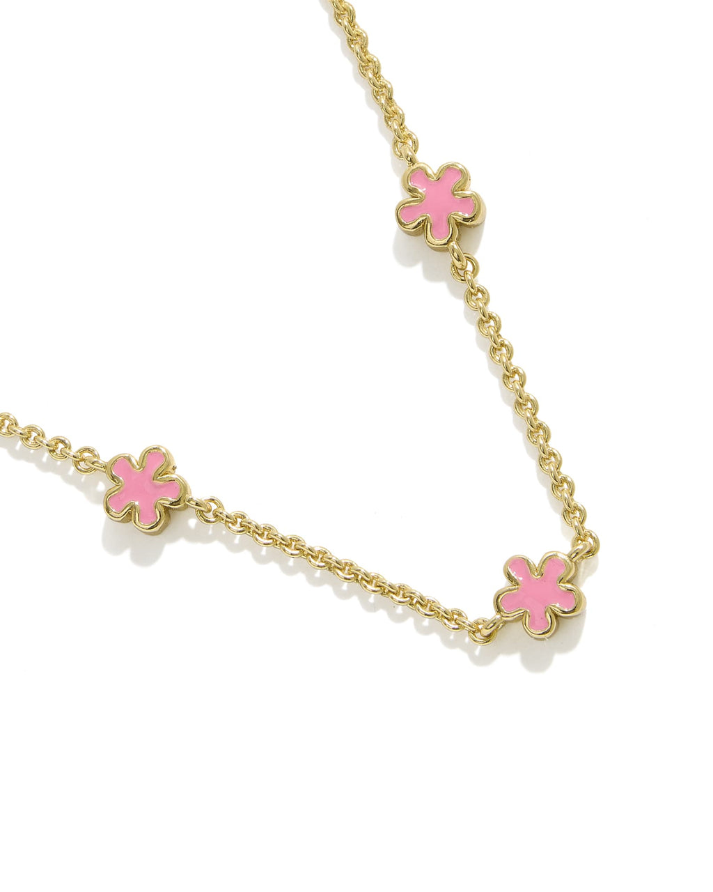 Kendra Scott Jane Strand Necklace - Gold Dark Pink Enamel