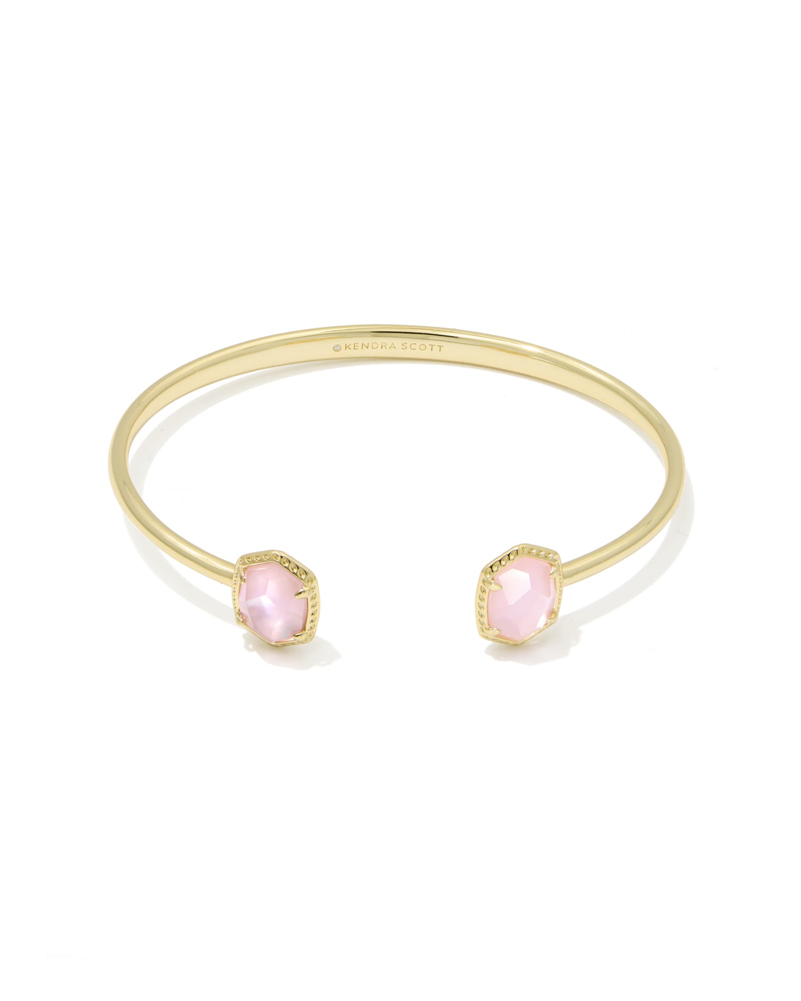 Kendra Scott Daphne Frame Cuff Bracelet - Gold Light Pink Mother Of Pearl