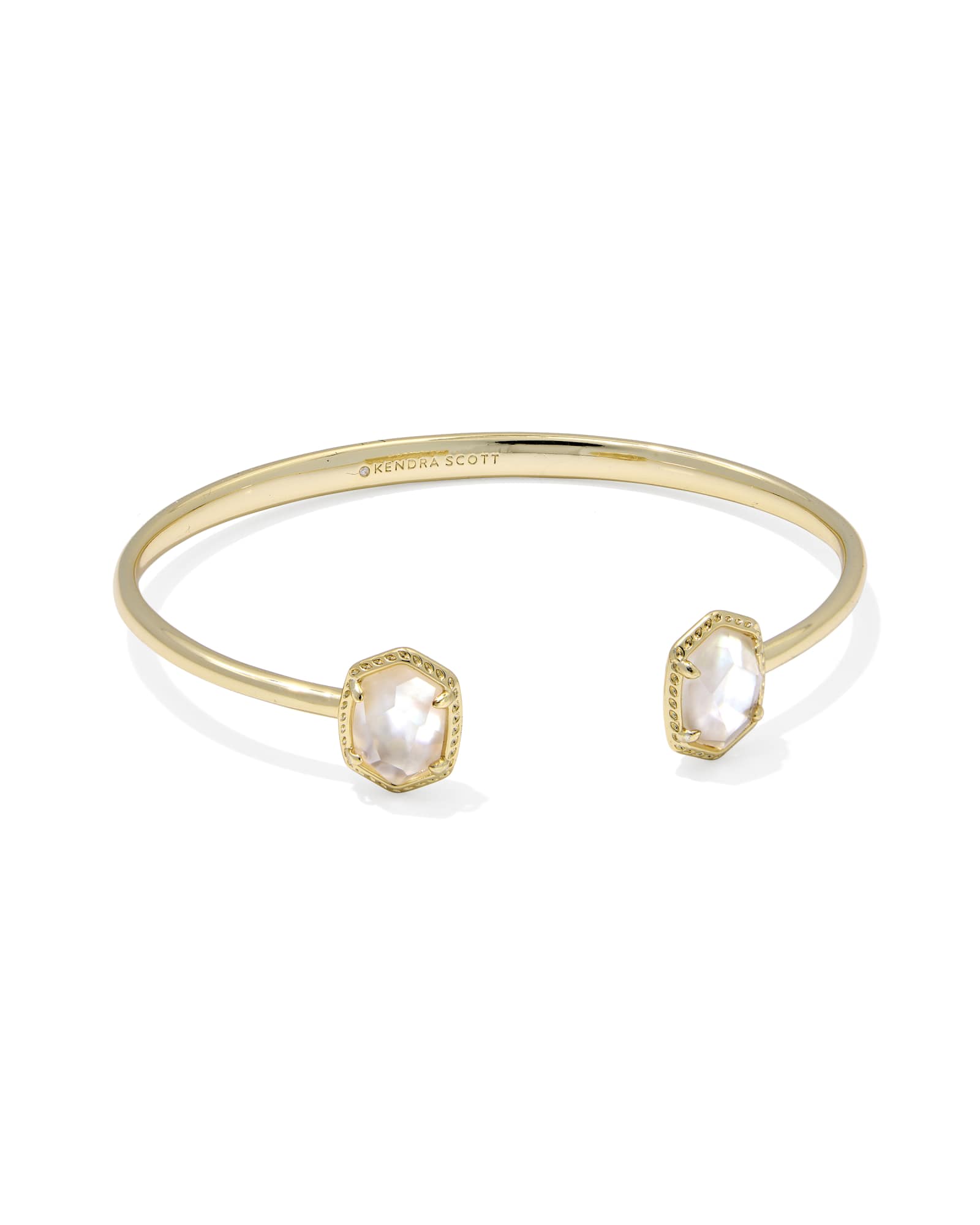Kendra Scott Daphne Frame Cuff Bracelet - Gold Ivory Mother Of Pearl