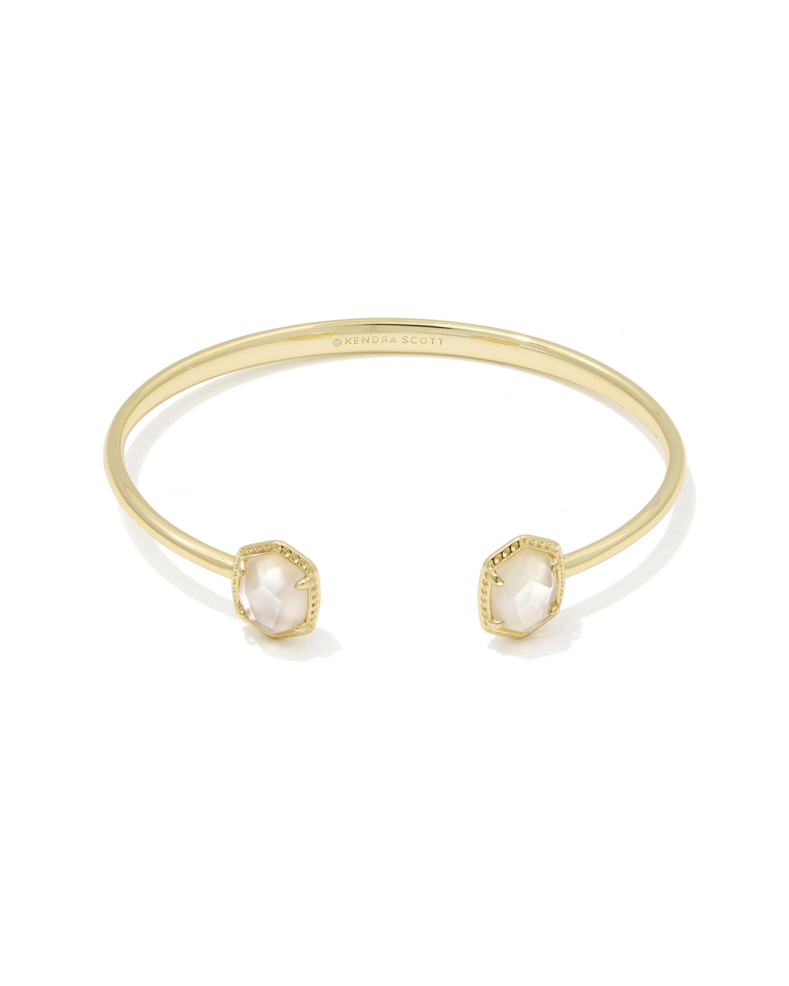 Kendra Scott Daphne Frame Cuff Bracelet - Gold Ivory Mother Of Pearl