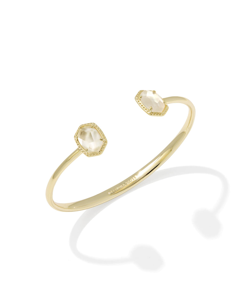 Kendra Scott Daphne Frame Cuff Bracelet - Gold Ivory Mother Of Pearl