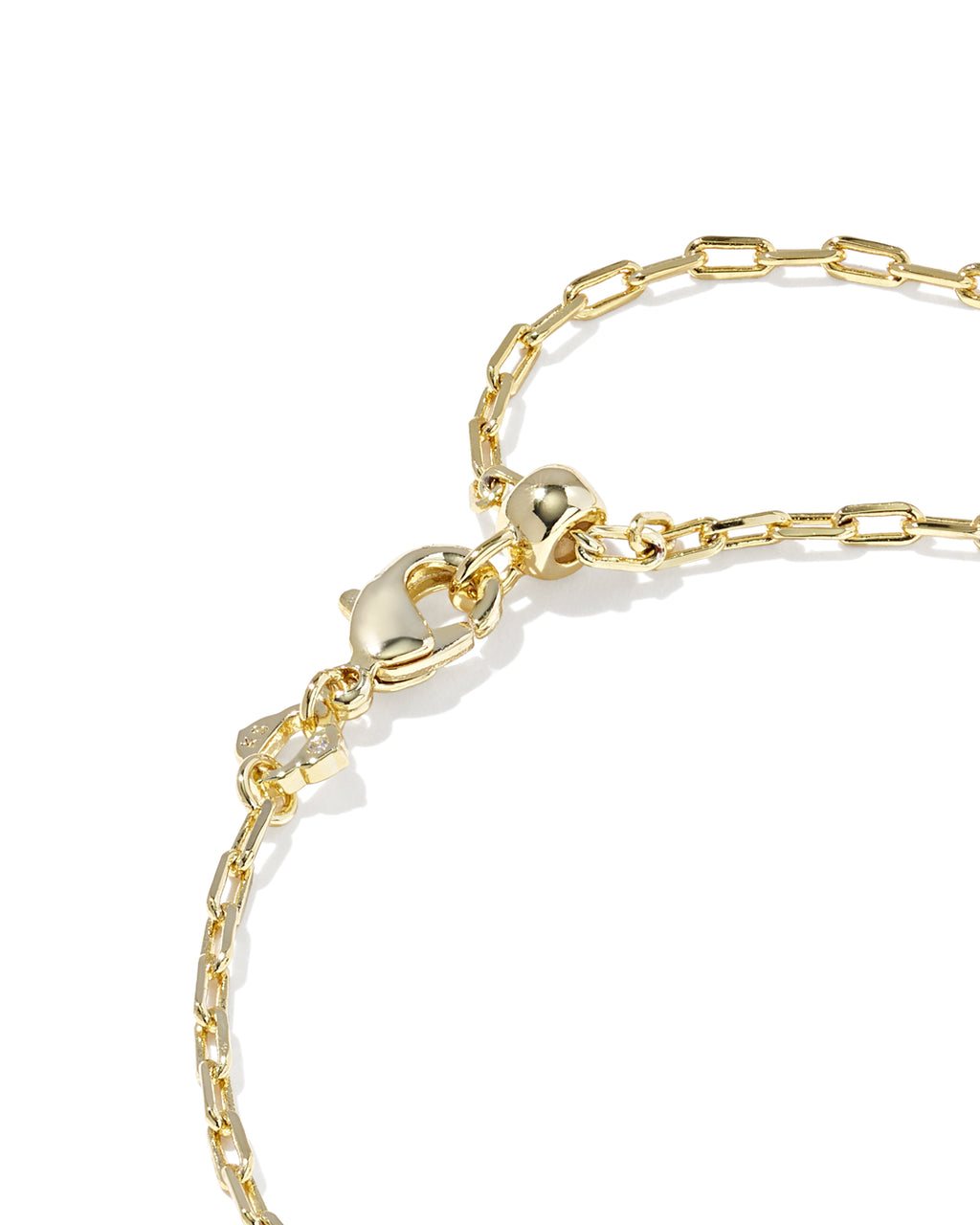 Kendra Scott Abbie Medallion Delicate Chain Bracelet - Gold Abalone Sea Green Mix