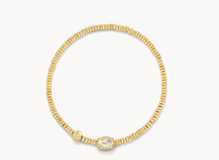 Kendra Scott Emilie Stretch Bracelet - Gold Dichroic Glass