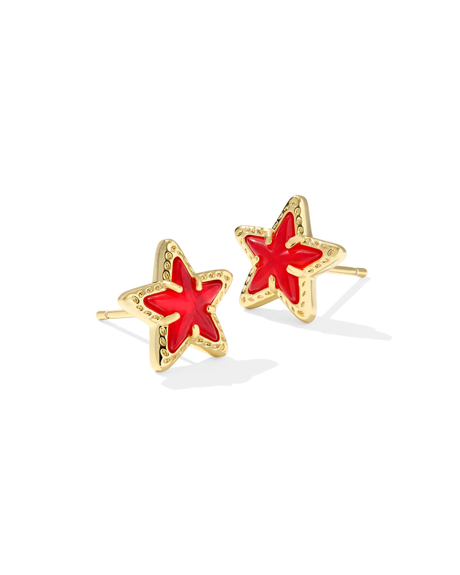 Kendra Scott Cassidy Stud Earrings - Gold Red Illusion
