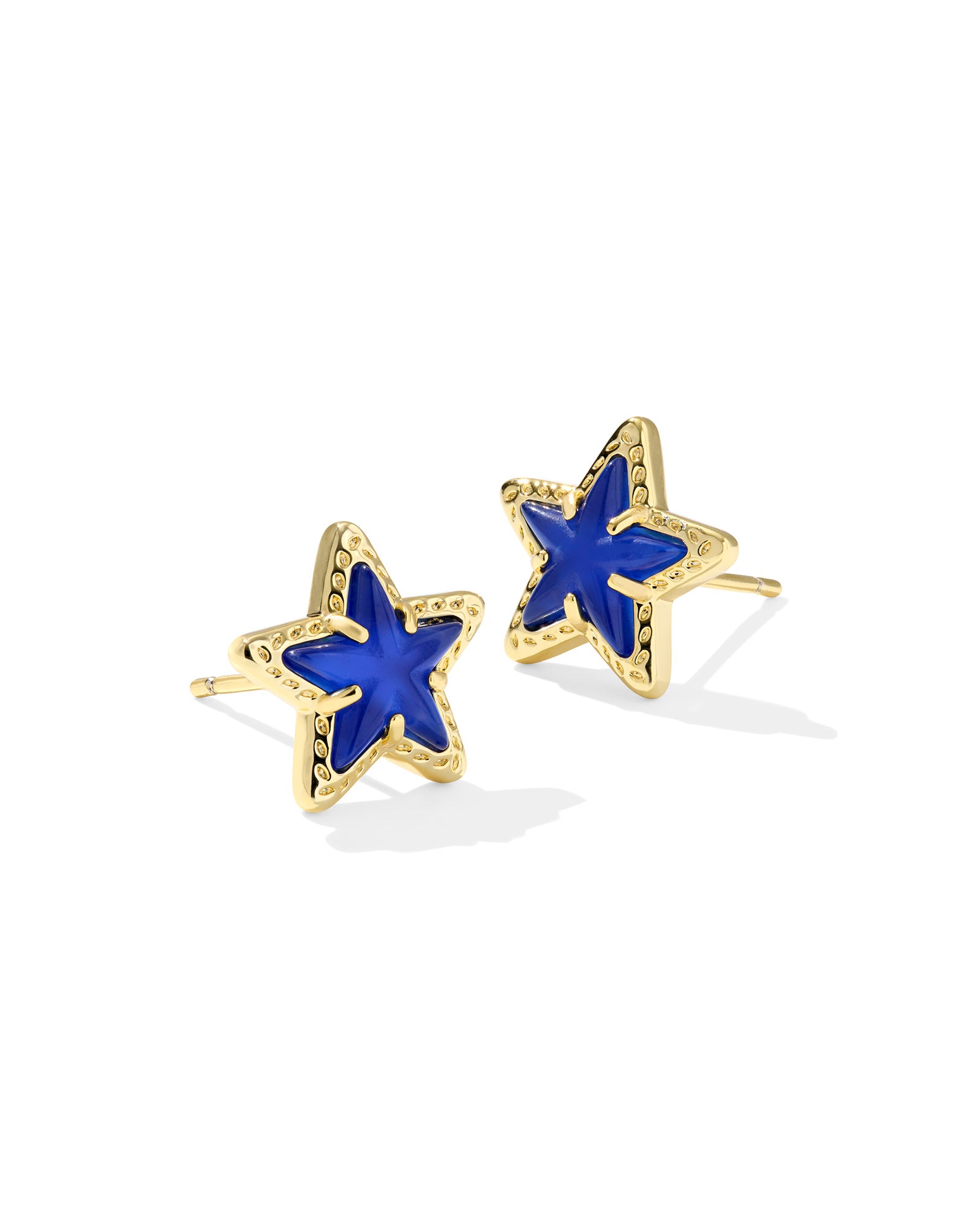 Kendra Scott Cassidy Stud Earrings - Gold Cobalt Illusion