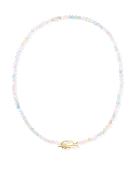 Kendra Scott Sylvia Strand Necklace - Gold Morganite Ombre