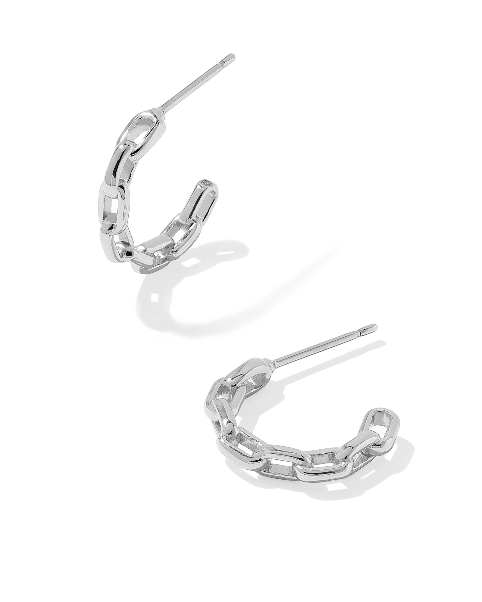 Kendra Scott Phoebe Huggie Earrings - Silver Metal