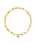 Kendra Scott Cailin Stretch Bracelet -  Gold White Crystal