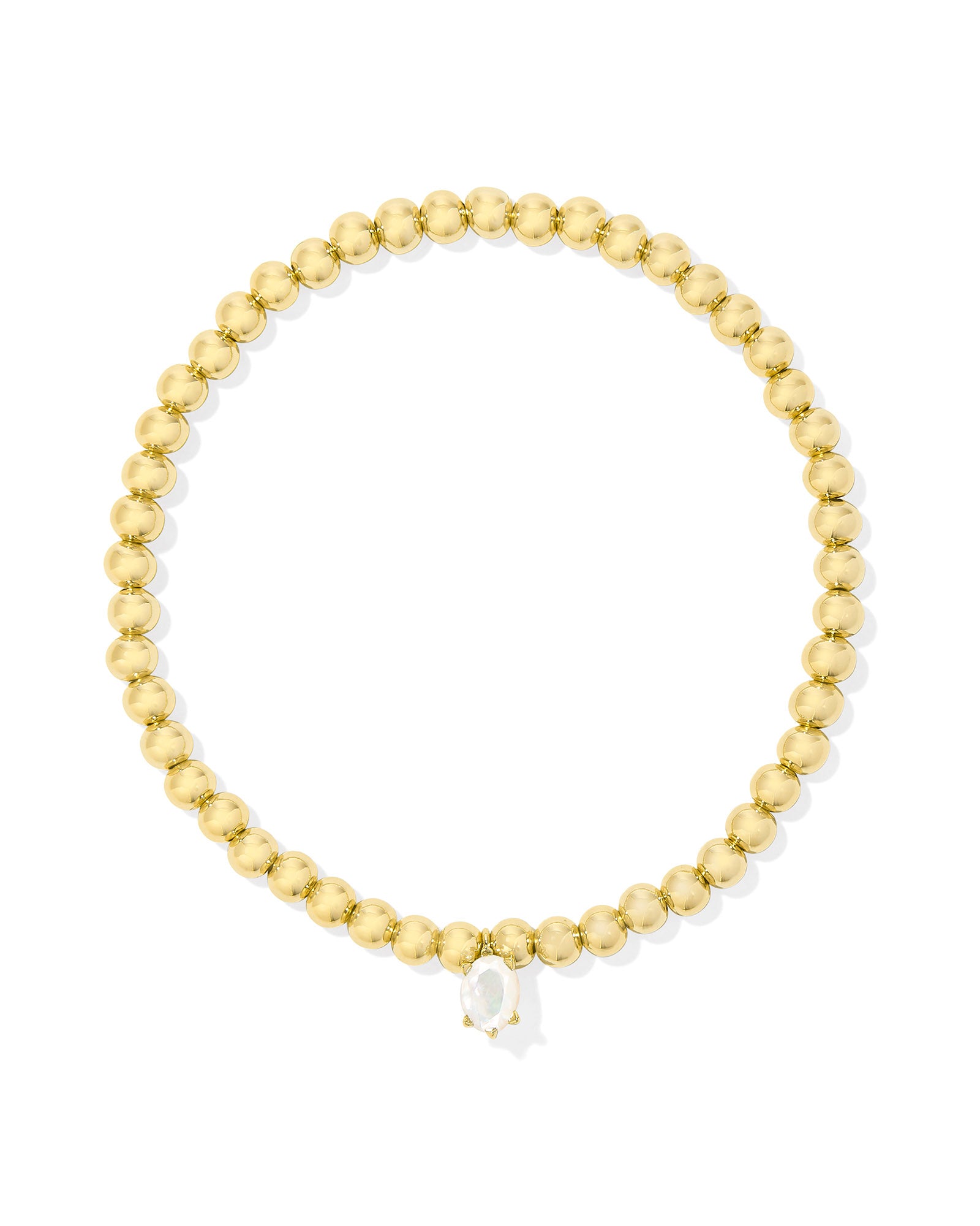 Kendra Scott Cailin Stretch Bracelet -  Gold Ivory Mother Of Pearl