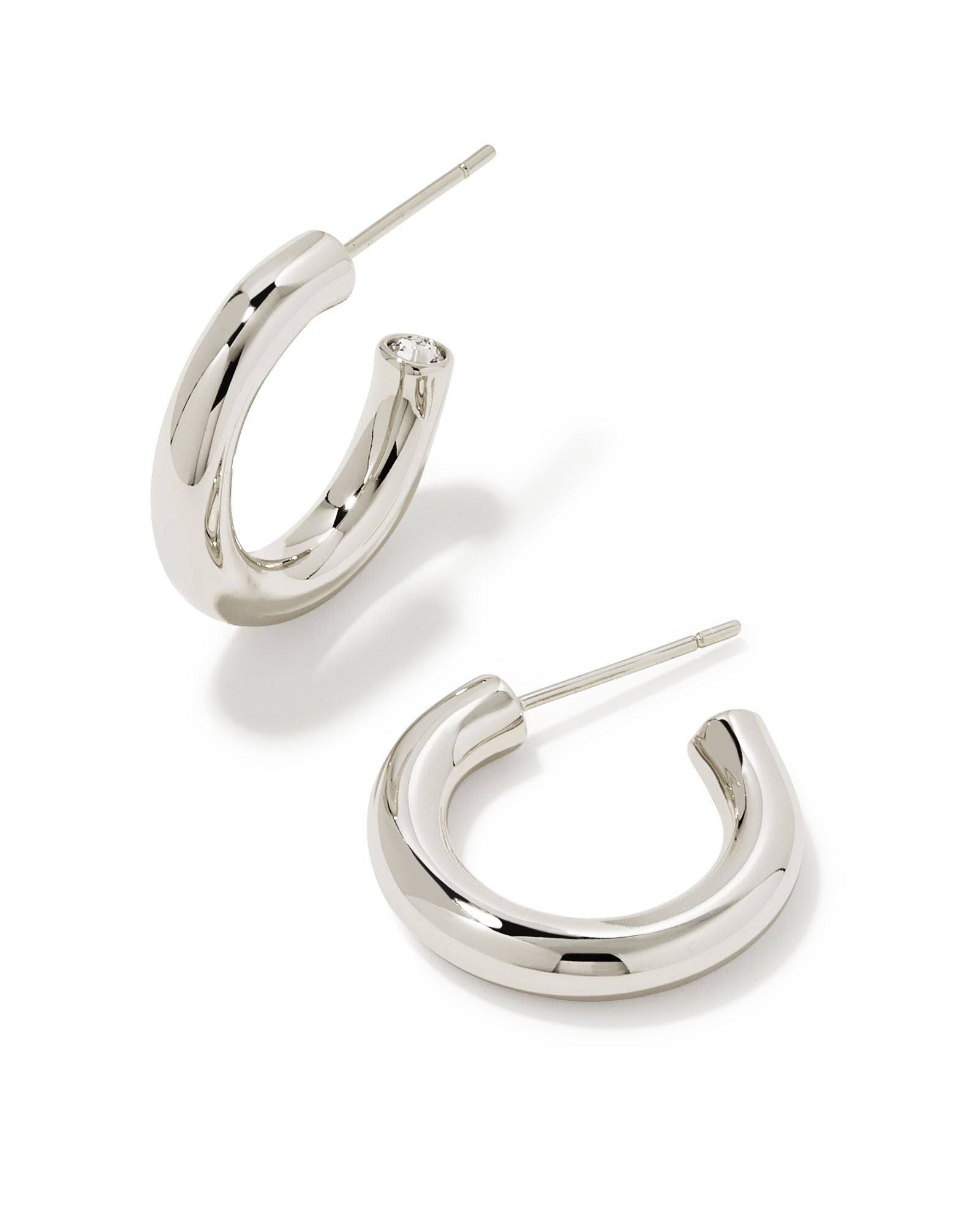 Kendra Scott Colette Huggie Earrings - Silver